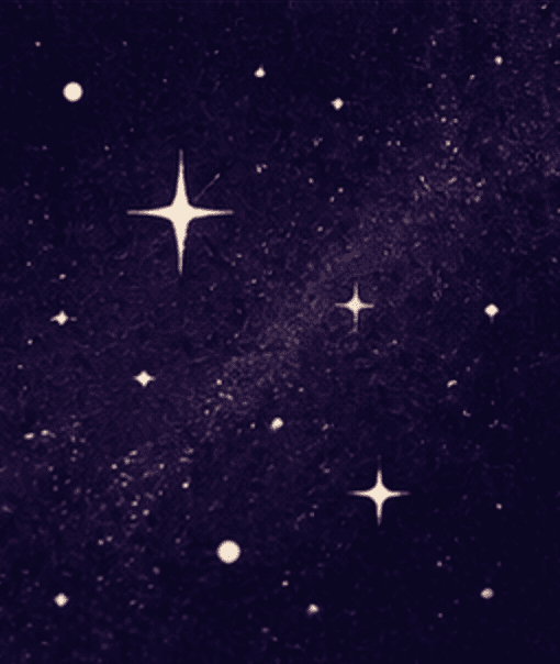 A starry indigo sky